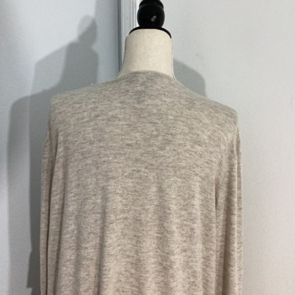 INC INTERNATIONAL CONCEPTS WOMAN PLUS 2X CASHMERE BLEND OATMEAL CARDIGAN - Picture 6 of 13